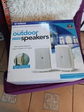 Yamaha NS-AW150W 2-Way Indoor/Outdoor Speakers Pair, White NEW Open Box
