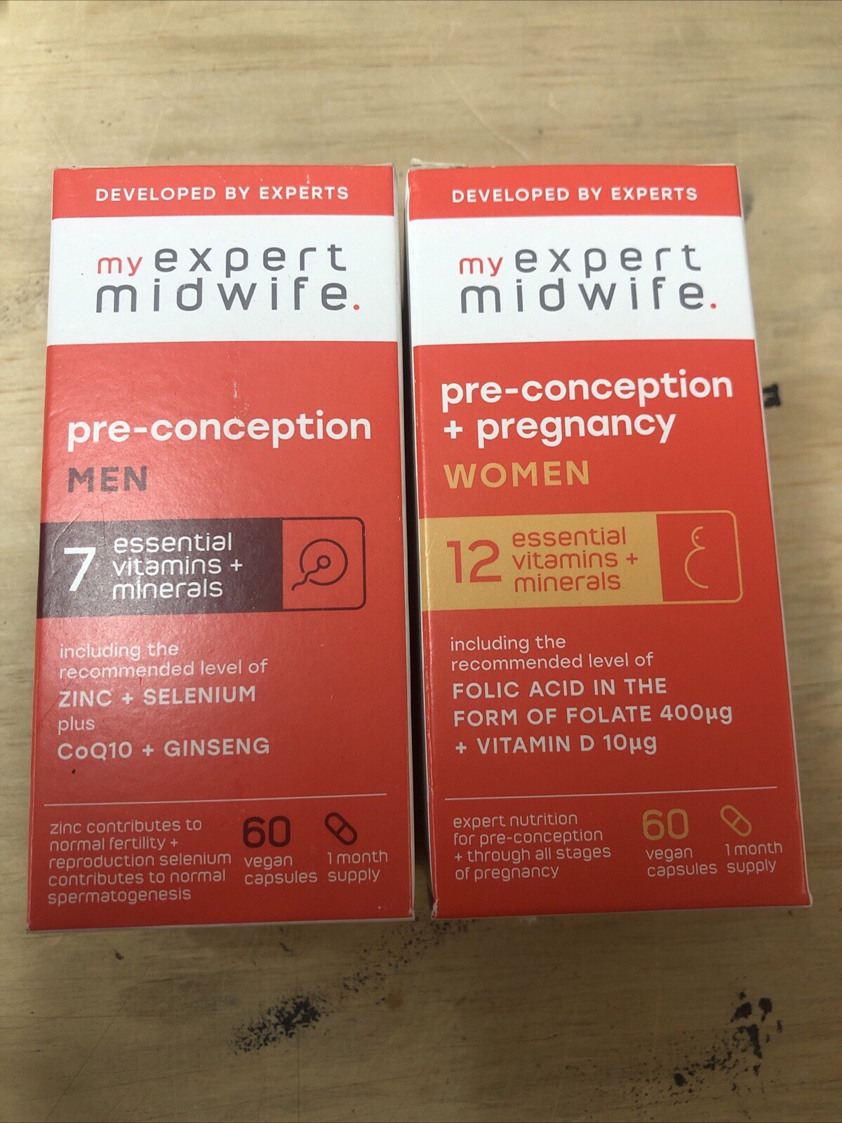 My Expert Midwife Pre-Conception MEN Pre-Conception & Pregnancy Women 60 Caps