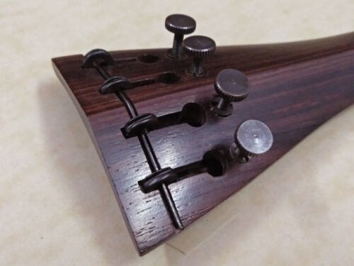 Violin Tailpiece Rosewood Hill Model BUILT IN PUSH ADJUSTER best quality 4/4 - Picture 3 of 5