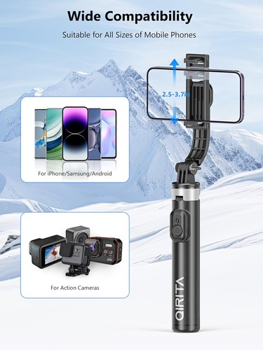 All in 1 Selfie Stick Tripod with Remote Compatible with All Cellphones - Picture 5 of 9