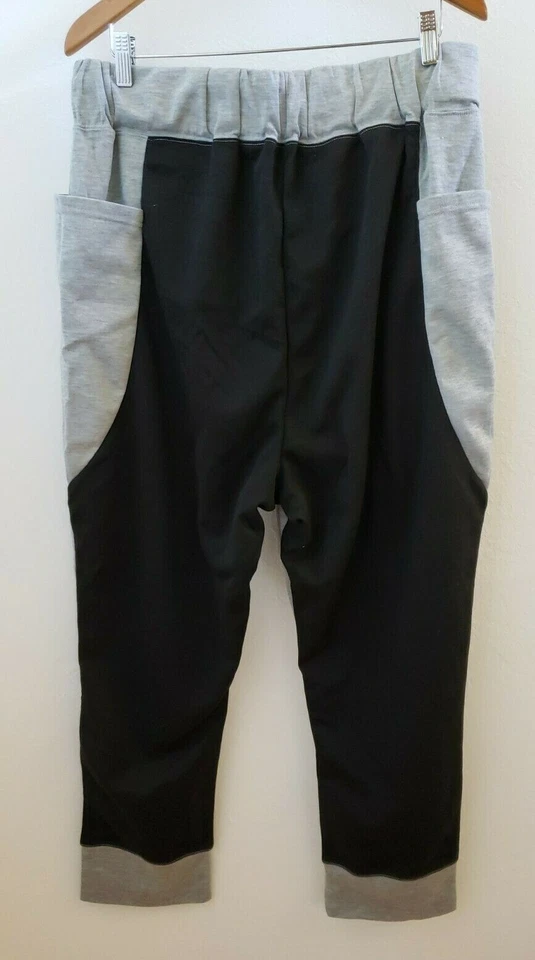 Allegra K Men's Sweat Pants Gray Black Size 36/38 NEW - Image 3 of 4