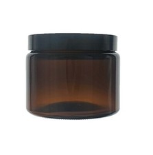Amber Glass Jar Black Airtight Lid Heat Resistant Candlemaking DIY Beauty Gifts