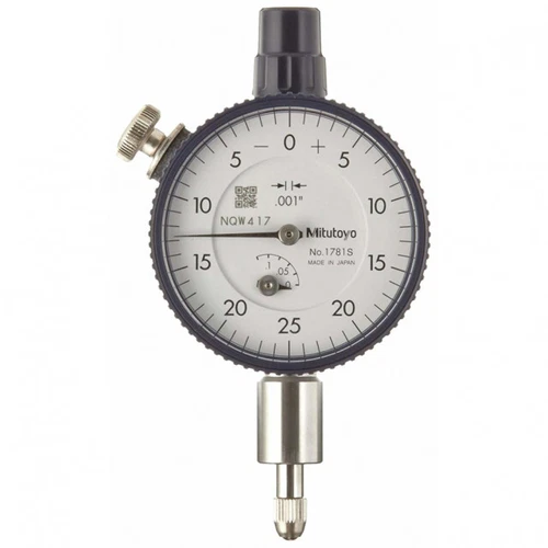 Mitutoyo 1781A - Dial Indicator .0005 - .125", 3/8 Stem, 4-48 Thread w Lug