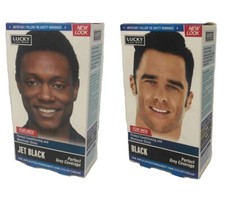 Lucky for Men Hair Color Black, Jet Black, Dark Brown Hair Dye Coloring
