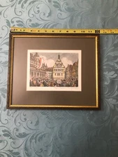 Original Etching Signed Ernst Geissendörfer Rothenburg Tower