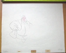 SIGNED 1959 SLEEPING BEAUTY KING Walt Disney ORIGINAL PRODUCTION cel DRAWING