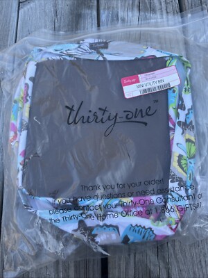 NEW Thirty One Mini Utility Bin in Flutter, uses storage toys , plush bin