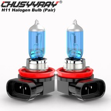 H11 Halogen Headlight Super Bright Bulbs Kit White 5000K 2000LM High/Low Beam