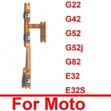 For Motorola Moto G22 G42 G52 G52j G82 E32 E32S Power Volume Button Flex Cable