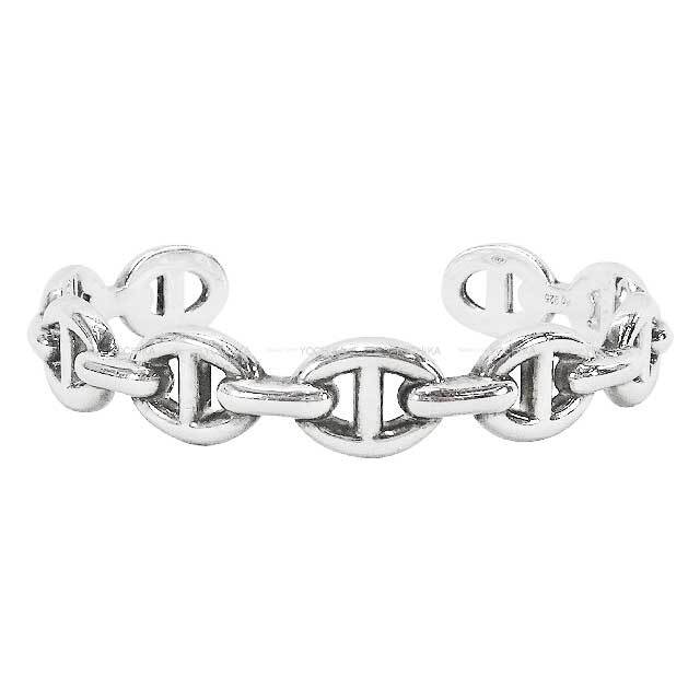 Pre-loved] HERMES Chaine D'ancre Enchainee MM #SH Silver925