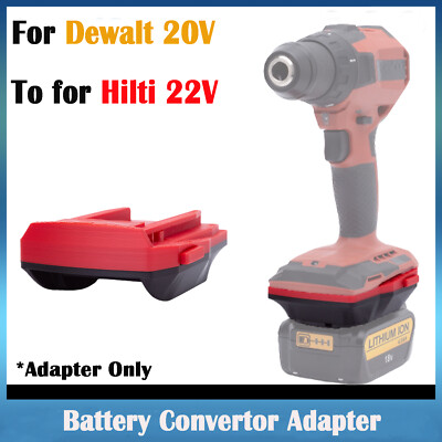 For Dewalt 18V 20V Li-ion Battery Adapter to for Hilti B22 22v