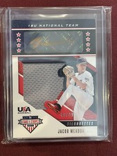 2019 PANINI USA STARS & STRIPES JACOB MEADOR SILHOUETTES PATCH/AUTO /89