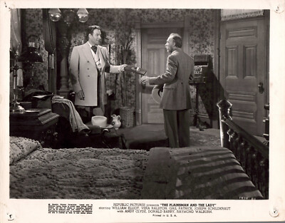ORIGINAL KINO STILL FOTO FILM THE PLAINSMAN AND THE LADY BILL ELLIOTT