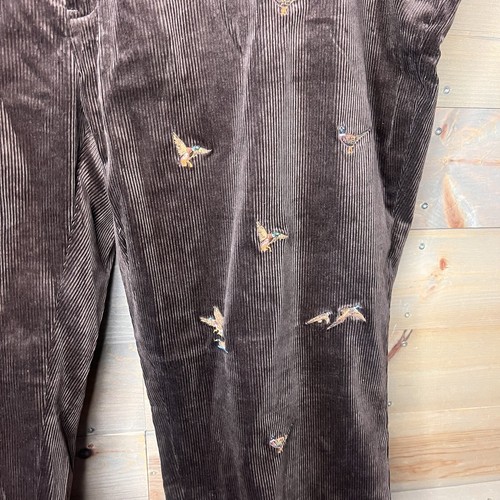 NWT Polo Ralph Lauren Corduroy Pants Mallard Duck Hunting Brown Men's Size 54x32 - Picture 4 of 12