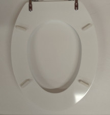 Copriwater Ideal Standard Ellisse | Legno Rivestito Poliestere, Cerniere Regolabili | Bianco - Foto 7