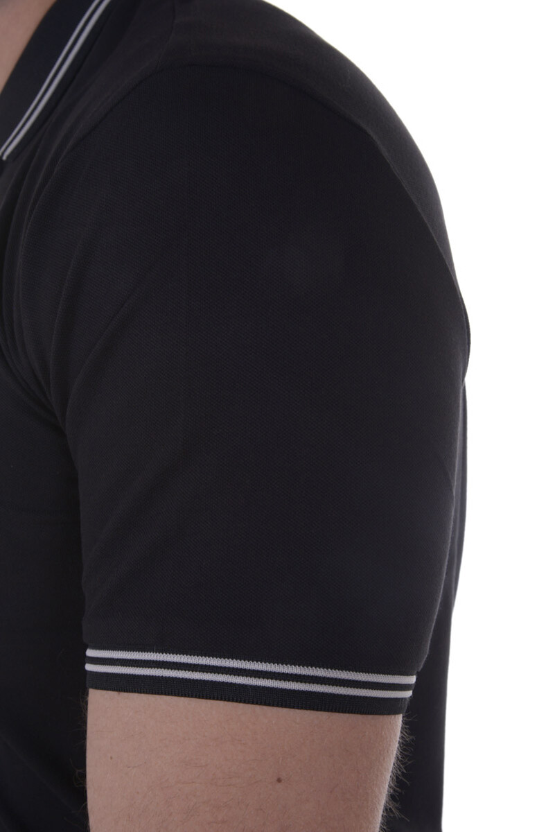 Polo Armani Jeans AJ Polo Shirt Cotone Uomo Nero 8N6F2B6JPTZ 1200