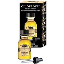 KAMA SUTRA OIL OF LOVE KISSABLE BODY OIL - VANILLA CREME  0.75 oz