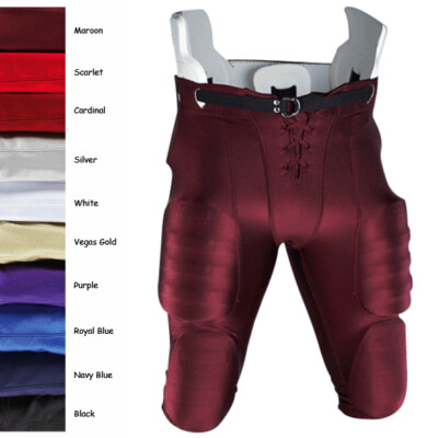 Men's Football Pant Maroon Size Large Adams New NWT Adult NEW