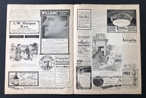1904 Judge Magazine, Uncle Sam, Teddy Roosevelt Cartoons, Moerlein Brewing Ad - Imagen 13 de 17