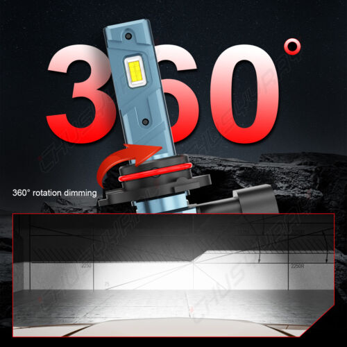 9005 H11 H8 LED Headlight+Fog Light Super Bright Bulbs Kit 6000K White High Low - Picture 8 of 20