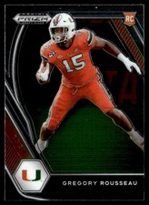 2021 Panini Prizm Draft Picks Collegiate Gregory Rousseau Rookie Buffalo Bills