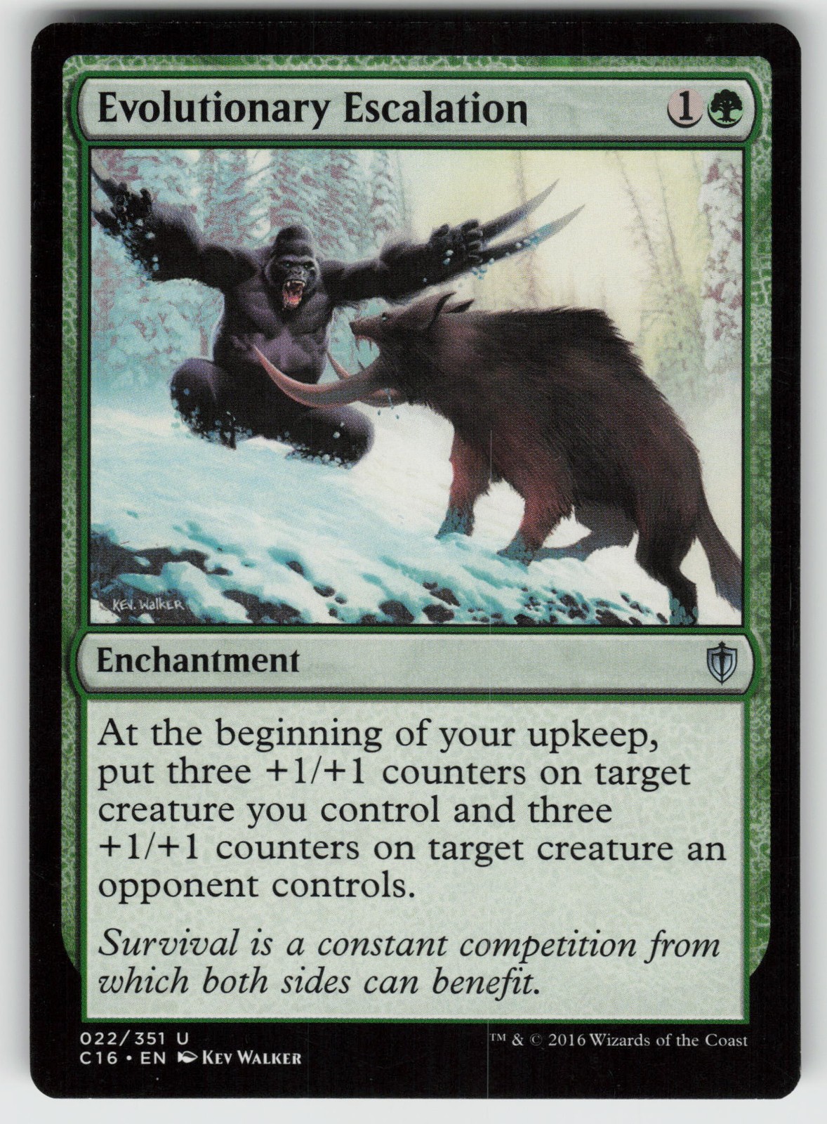 Evolutionary Escalation U Commander 2016 22 MTG
