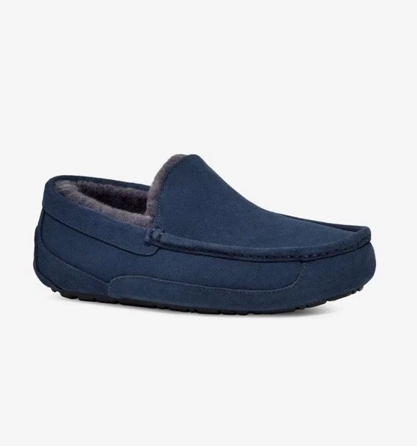 UGG Adler Men’s Slip On Loafer Slipper Driving Moccasin Navy Blue Size 11 UGG Blue Moccasin Slippers for Men for sale | eBay main image 2