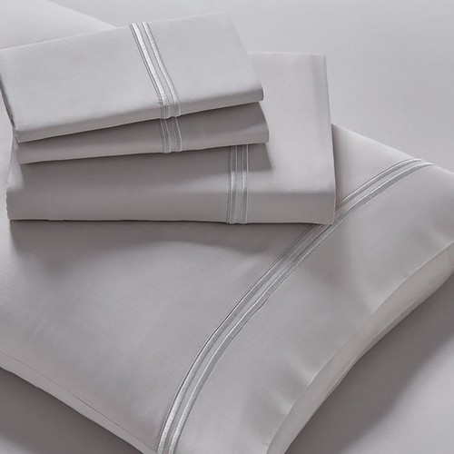 New Purecare Arbor Premium Modal Long-Staple Cotton Dove Gray Sheet Set - Afbeelding 1 van 18