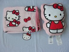 Hello Kitty Shaped Pillow  40"x50" Throw Set New