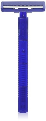 DORCO SUPER FRESH TWIN BLADE DISPOSABLE RAZORS - 1 Count (Pack of 10), Blue 