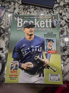 Julio Rodriguez Autographed Beckett Magazine 2022 Seattle Mariners Rc