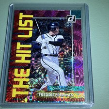 Freddie Freeman 2022 Donruss The Hit List #THL-7 Pink  Parallel Insert