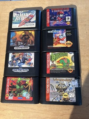 8 Game Sega Genesis Lot Weaponlord, Vectorman 2, Boogerman, Kid Chameleon +4