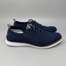 Cole Haan Womens Shoes Original grand Stitchlite Wingtip Oxford Blue Size 6B