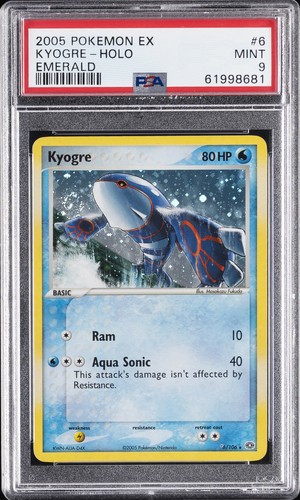 Kyogre graded PSA 9 for sale on eBay