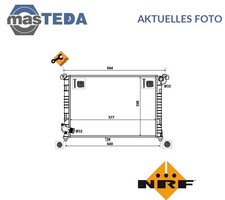 53807 KÜHLER WASSERKÜHLER MOTORKÜHLER NRF NEU OE QUALITÄT
