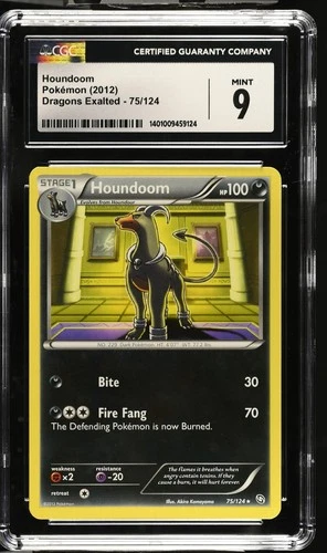 Houndoom  75/124 Dragons Exalted Pokemon 2012 CGC 9