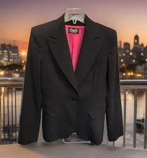 DOLCE & GABBANA Made In Italy  Women Coat Blazer S US4 EU36 IT40 Single Breasted