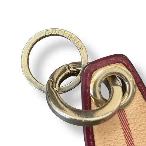 Authentic Burberry Nova Check Logo Shadow Horse Keychain Keyring - Picture 23 of 24