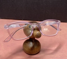 Handmade Nose Shaped Wooden Eyeglass Spectacle Display Stand Holder