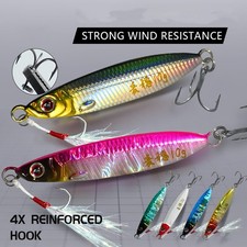 5pcs Fishing Jigging Bait Metal Jig Long Casting Fishing Lures All Swim Layer