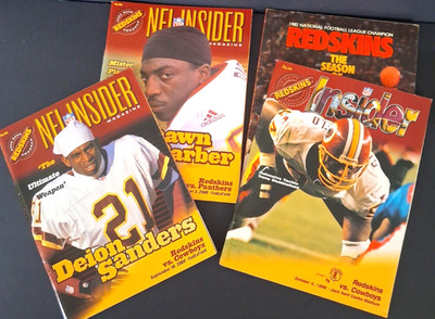 VTG Washington Redskins NFL Insider Magazines (3) & 1982 Washington Post 