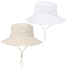 Baby Toddler Sun HatBoys Girls Bucket Hat for Kids UPF 50 Sun Protective Chi...