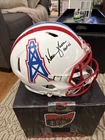 Warren Moon Signed Houston Oilers Full Size Speed Helmet With “HOF 06”  Insc;