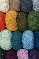Geilsk Tweed Yarn, Luxurious Soft Irish Wool with Flecks, Many Colors Available