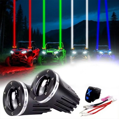 Für ATV UTV Can Am Polaris RZR RGB LED Whip Lights Antenne Remote sein Laser