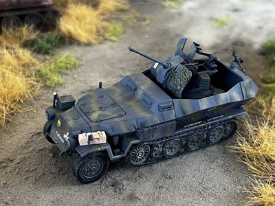 1:72 Sd.kfz. 251/17 Ausf. C mit 2 cm Flak 38 3D Druck gebaut, gebrusht, gealtert