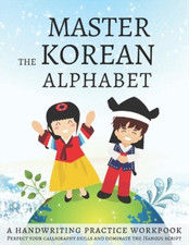 Lang Workbooks Master The Korean Alphabet, A Handwriting Paperback  UK IMPORT 