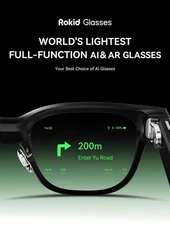 Rokid Glasses (AI Smart Glasses) lightweight AR with Micro-LED displays By FedEx