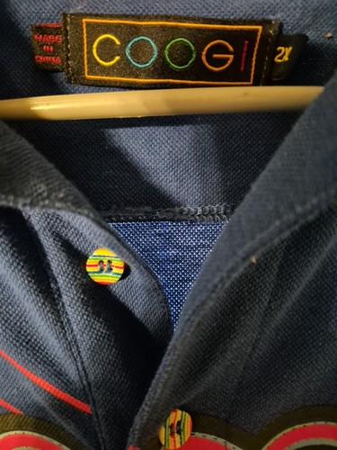 Vintage COOGI - King Of Coolor AOP Polo Shirt Eagle Multi Color - Size 2XL - Picture 3 of 4
